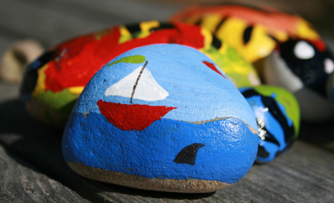 Painted rock hunting